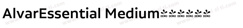 AlvarEssential Medium字体转换